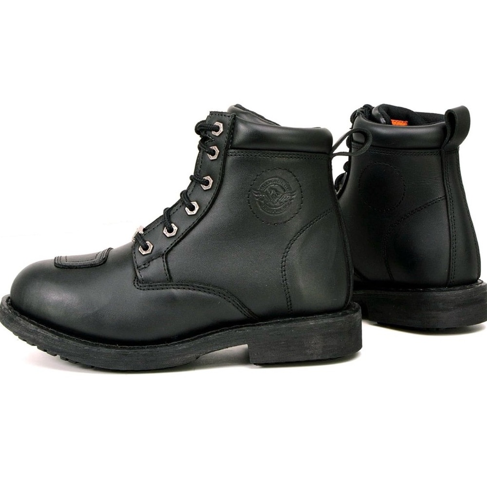 Milwaukee Black Lace-Up Leather Work Boots Style MBL9322 Women or Men